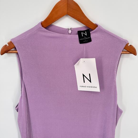 NAKED WARDROBE NWT Lilac Purple Dress // 2X - Picture 2 of 11